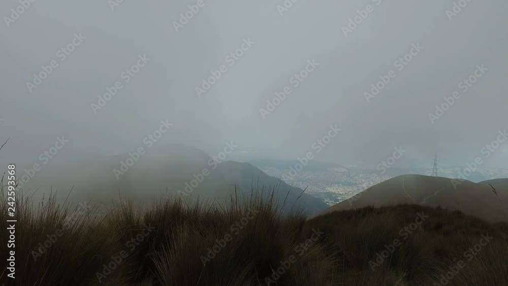 Mist and Clouds on Pichincha Volcano Mist and Clouds on Pichincha Volcano
