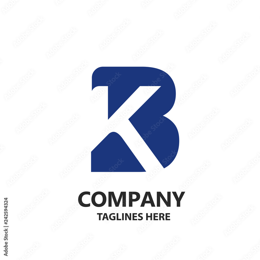 creative strong initial letter b and k logo vector concept creative strong initial letter b and k logo vector concept