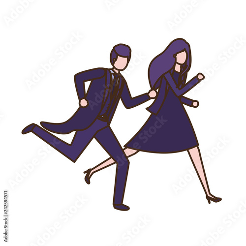 business couple avatar character