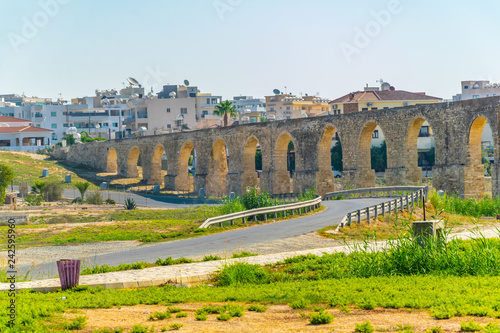 Kamares aqueduct in Larnaca, Cyprus photo