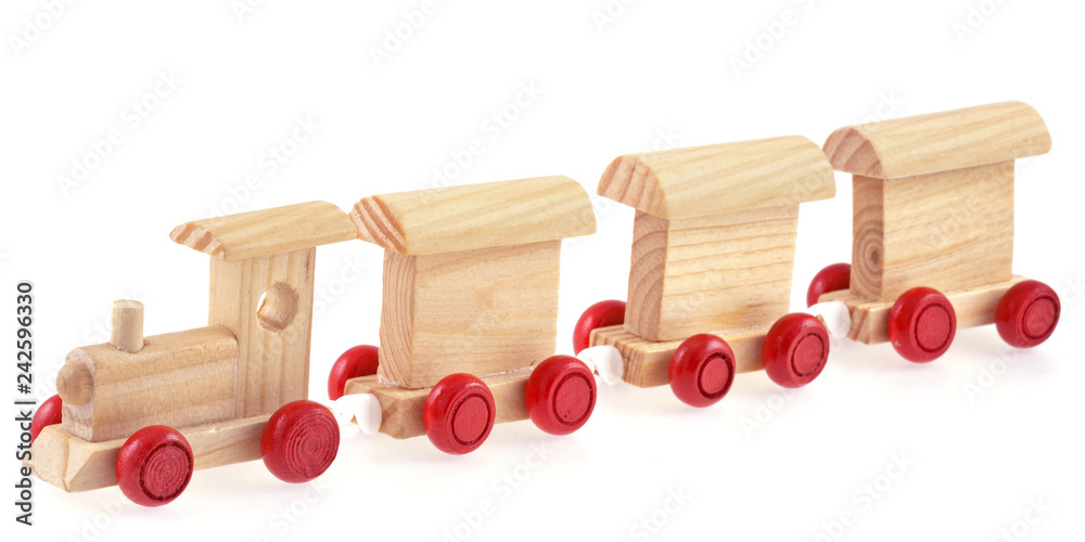petit train bois Stock Photo