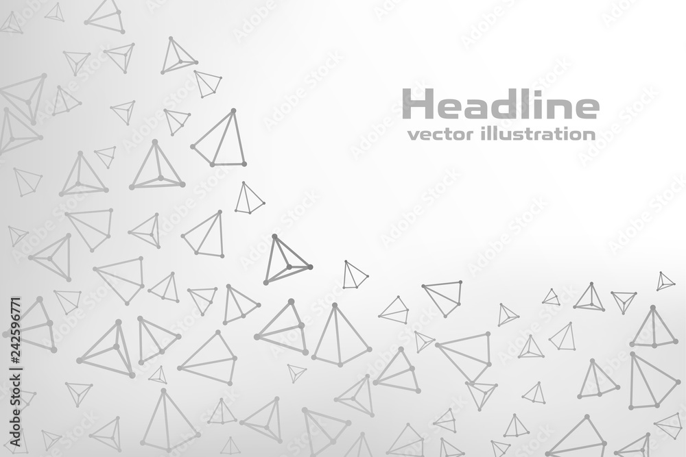 Abstract triangle. Polygonal figures from lines and circles. Vector illustration flat design. Abstract background. Geometric figures. Abstract triangle. Polygonal figures from lines and circles. Vector illustration flat design. Abstract background. Geometric figures.