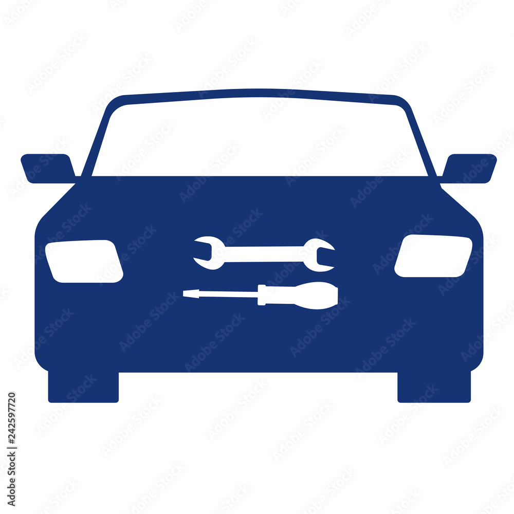 vector auto repair blue icon vector auto repair blue icon