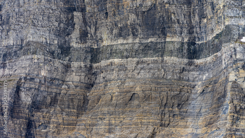 Naklejka premium Rock face in Glacier National Park