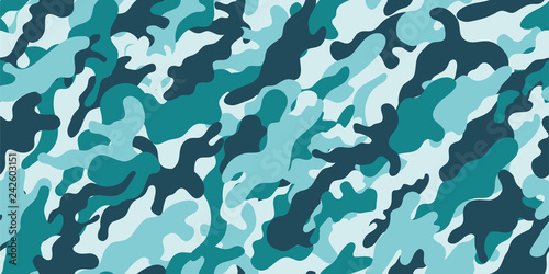 Camouflage background. Seamless pattern.Vector.                   