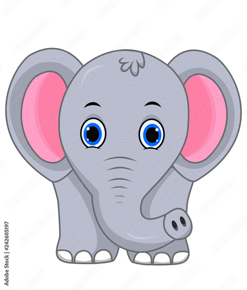 Cute elephant cartoon Cute elephant cartoon
