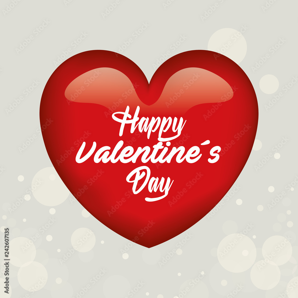 happy valentines day card with heart happy valentines day card with heart