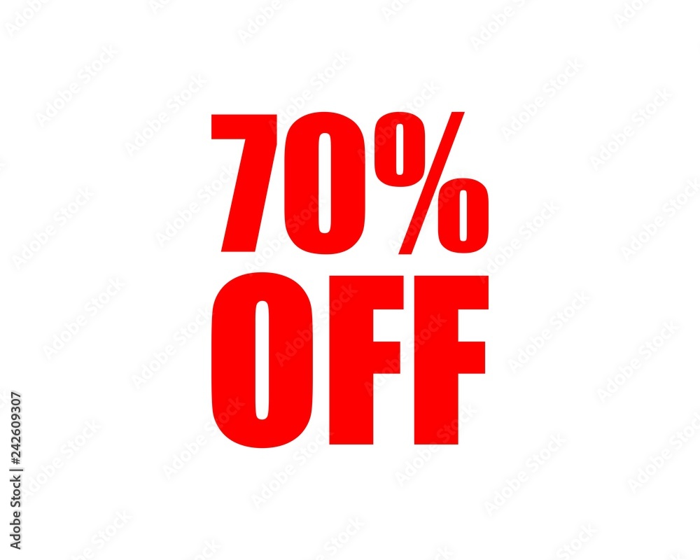 Sale Discount Offer Off Flat Design