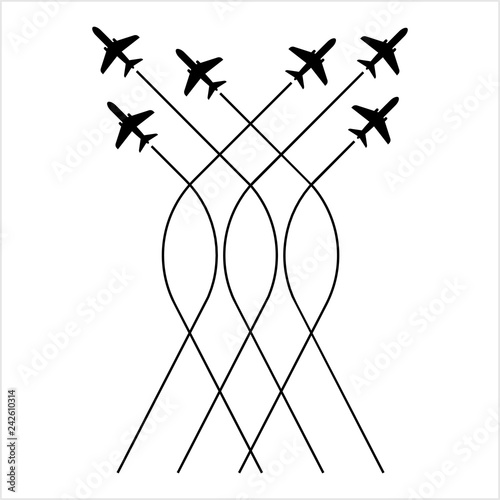 Airplane Flying Formation, Air Show Display, The Disciplined Flight