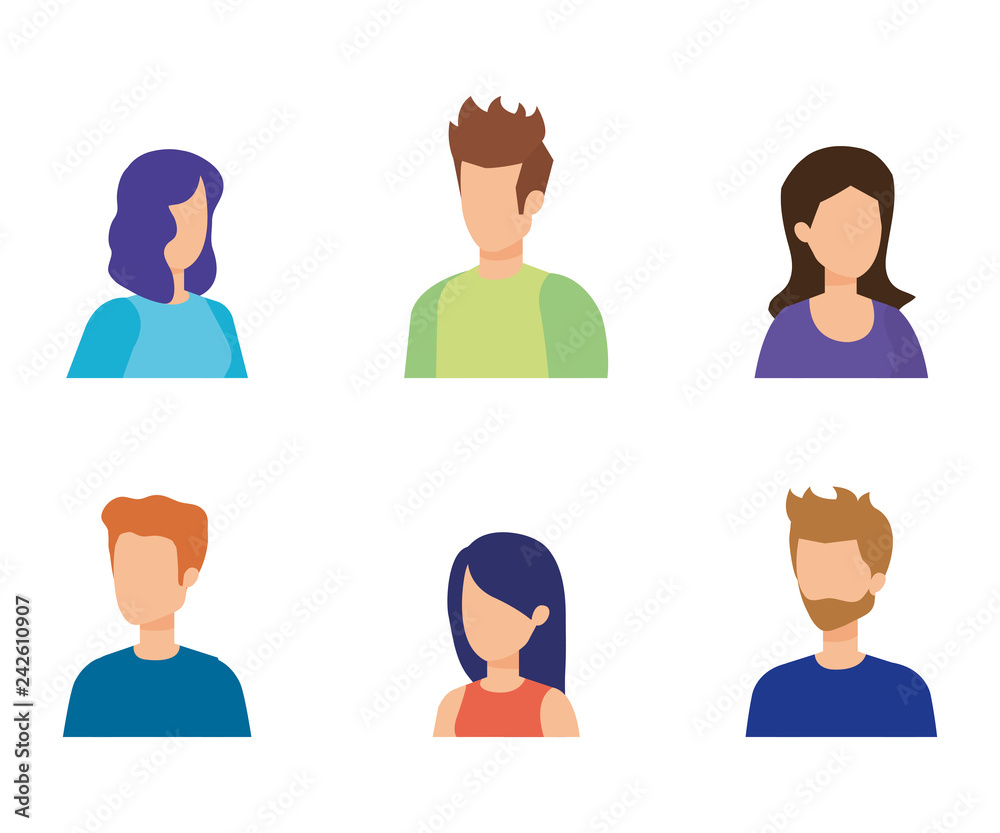 group of people characters group of people characters