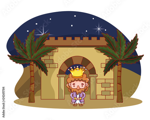 christmas nativity scene cartoon