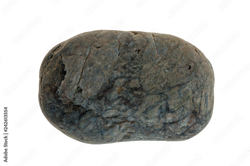 Single stone pebble isolated Single stone pebble isolated