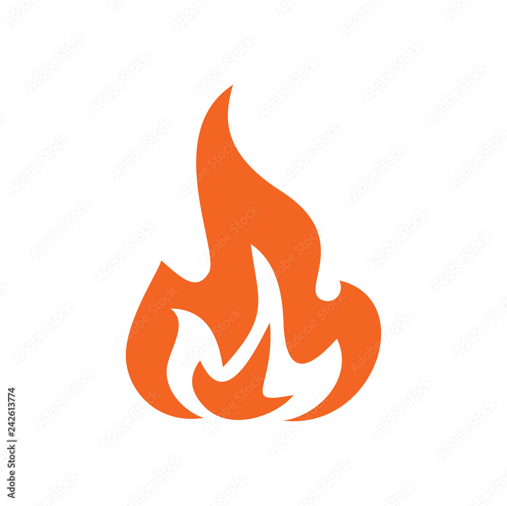 Flame orange icon on white background for graphic and web design, Modern simple vector sign. Internet concept. Trendy symbol for website design web button or mobile app Flame orange icon on white background for graphic and web design, Modern simple vector sign. Internet concept. Trendy symbol for website design web button or mobile app