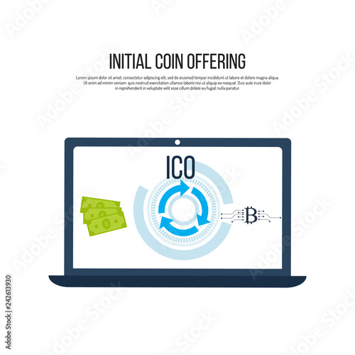 Bitcoin to dollar exchange, ico cryptocurrency technology concept