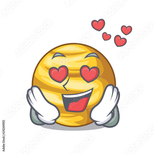 In love shape planet Venus is very beautiful