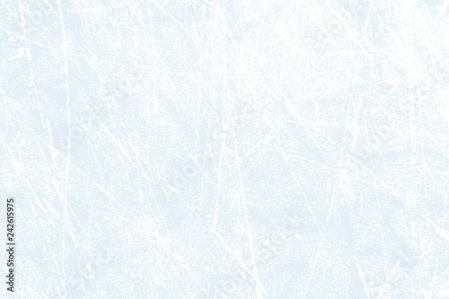 Eishockey Hintergrund - Helles Eis mit Kratzern von Schlittschuhen photo