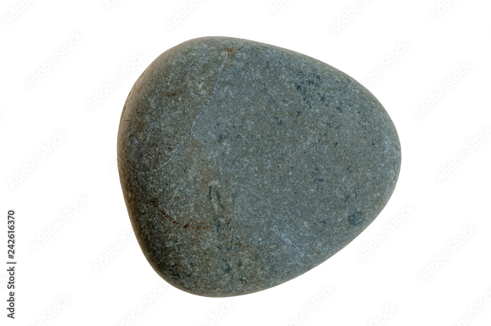 Single stone pebble isolated