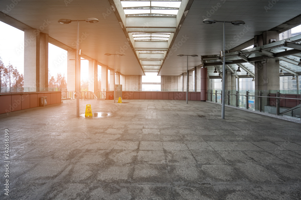 City subway exit, romantic