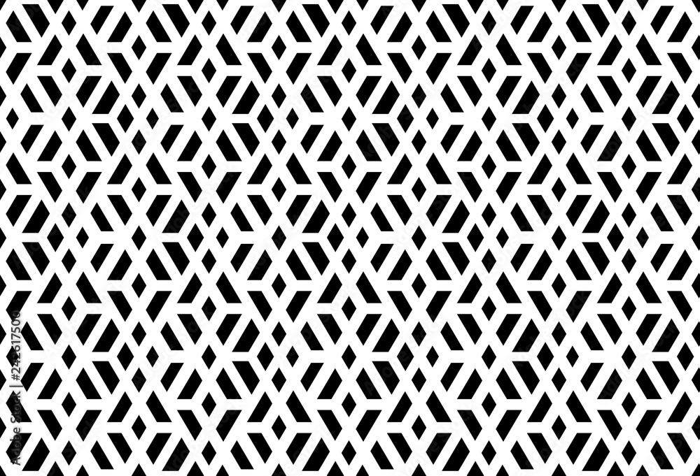 Abstract geometric pattern. A seamless vector background. White and black ornament. Graphic modern pattern. Simple lattice graphic design Abstract geometric pattern. A seamless vector background. White and black ornament. Graphic modern pattern. Simple lattice graphic design