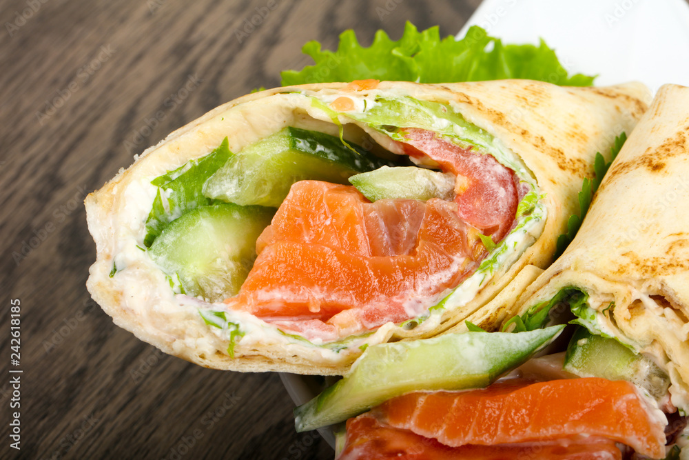 Salmon bread roll Salmon bread roll