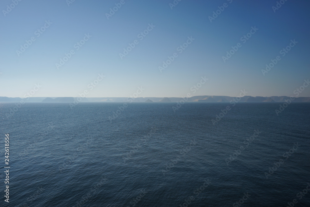 Lake nasser by the temple of Abu Simbel