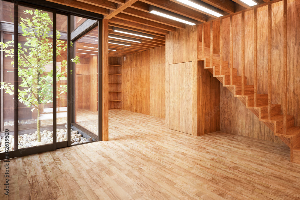 Contemporary Eco House Architecture - 3d visualization