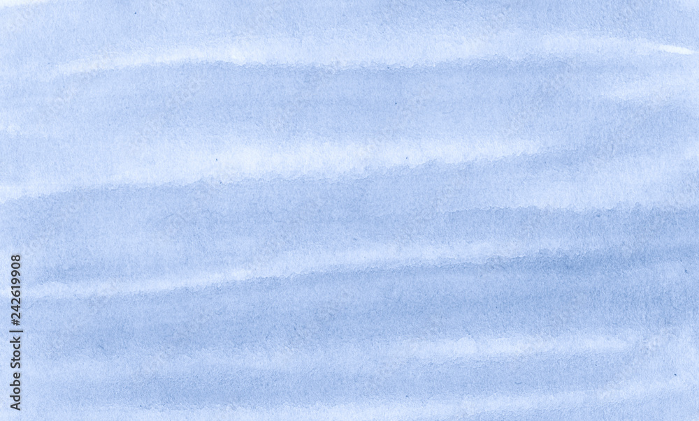 Fototapeta premium Light blue watercolor frame with torn strokes and stripes. Abstract background for design, layouts and patterns.