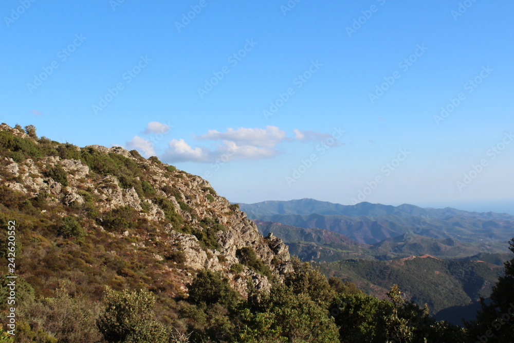Naklejka premium travel to Sardinia - mountains landscape