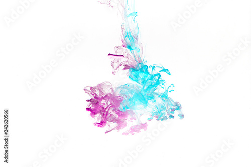 Color ink in water abstract