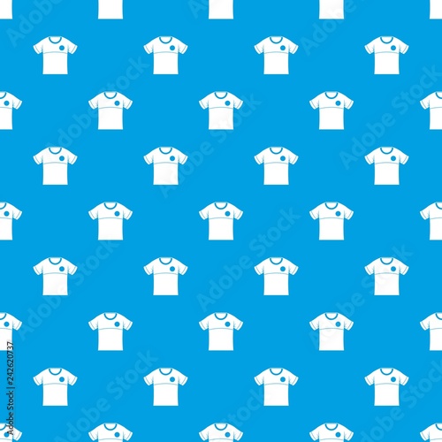 Shirt pattern vector seamless blue repeat for any use © ylivdesign