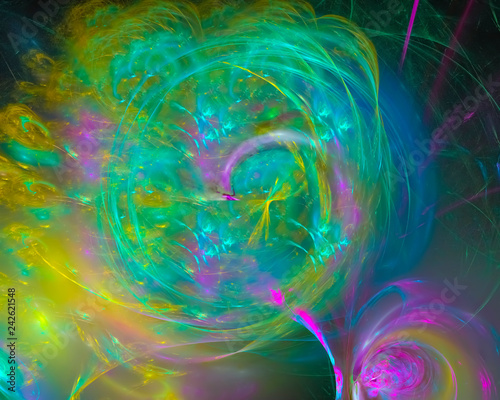 abstract fractal, beautiful design, party