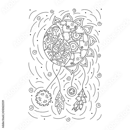 Dream hunter. Design element. Hand drawing. Vector illustration.