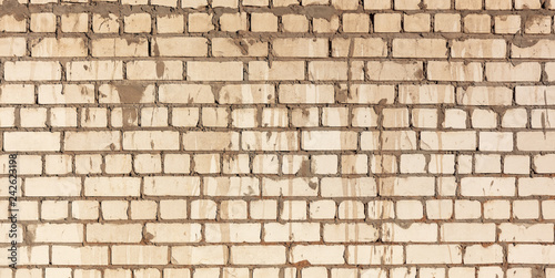 Brick wall on the wall of the house as a background