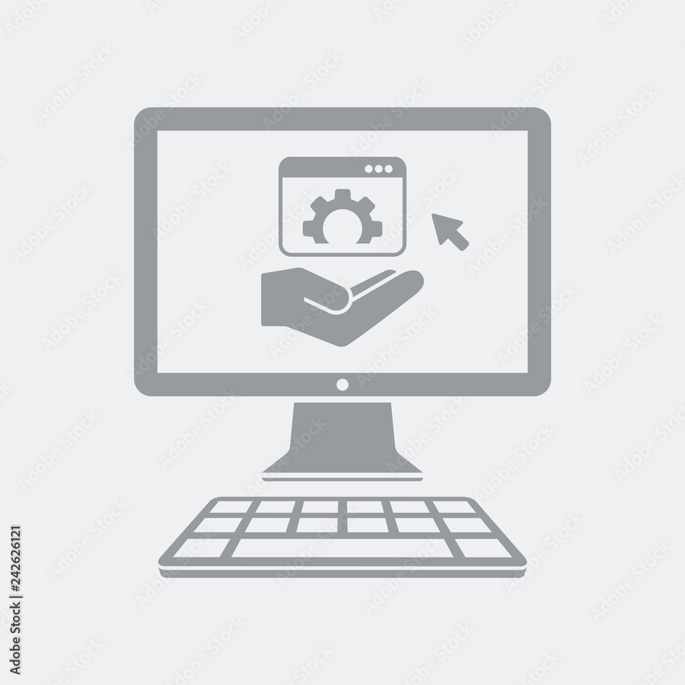 Programmer service concept icon Programmer service concept icon