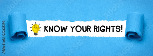 Know your rights! photo