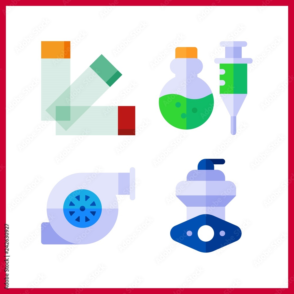4 container icon. Vector illustration container set. poison and medicine icons for container works 4 container icon. Vector illustration container set. poison and medicine icons for container works