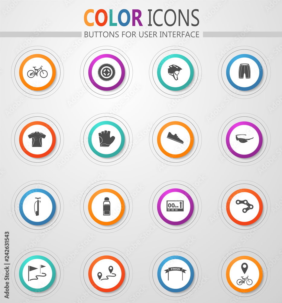 Bicycle icon set Bicycle icon set