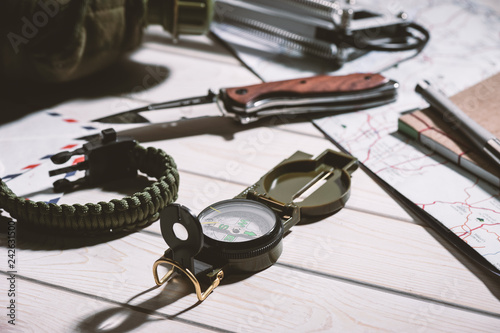 green military compass