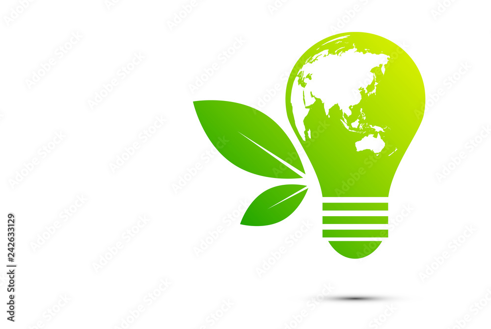 lampadina, fotovoltaico, sostenibile, energia alternativa - obrazy, fototapety, plakaty 
