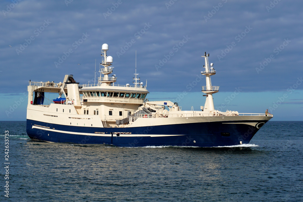 Fishing Vessel at Sea.