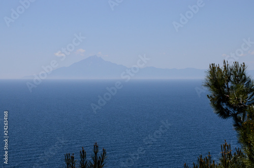 Wallpaper Mural seascape with island in the distance Torontodigital.ca