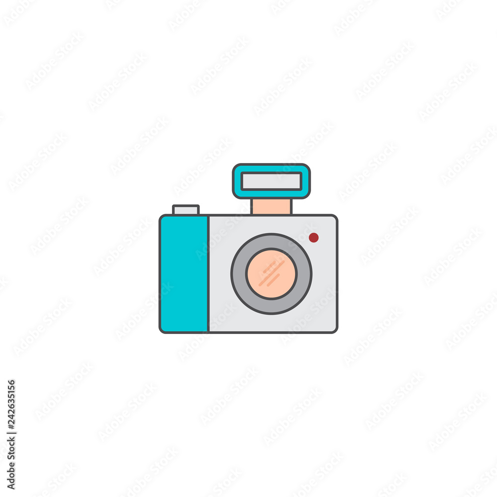 camera photography application icon flat vector camera photography application icon flat vector