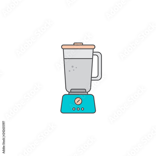 blender mixer flat icon vector