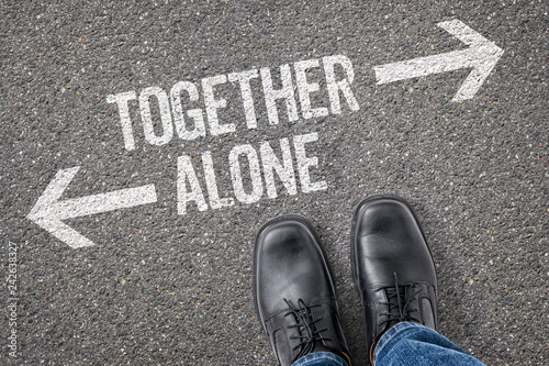 Decision at a crossroad - Together or Alone