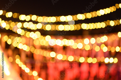 abstract background of lights bokeh line