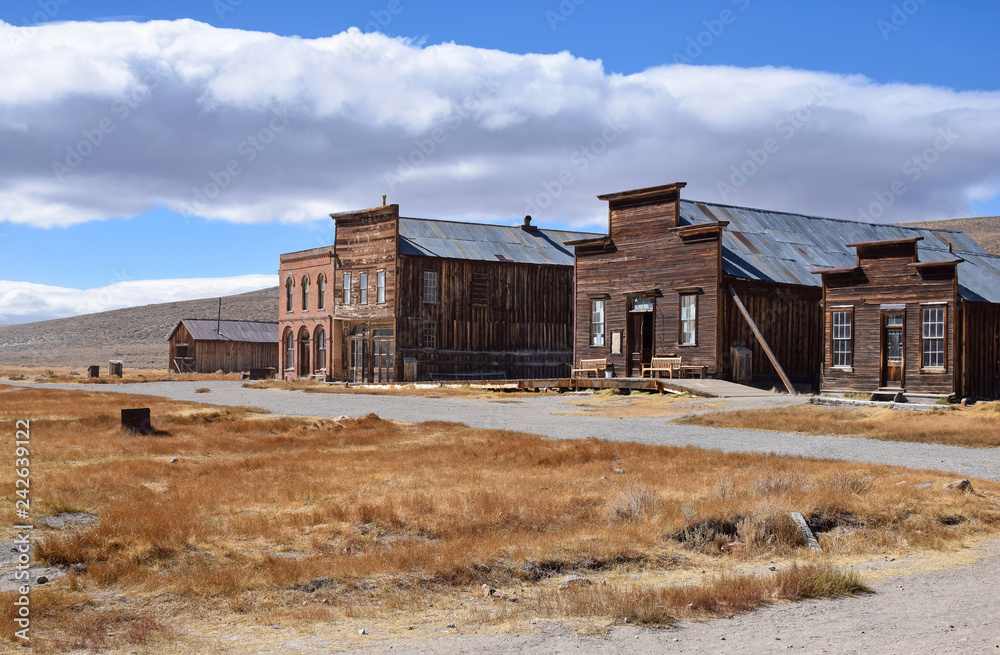The ghost town of Bodie, an abandoned gold mining town in California, is a landmark visited by people from all of the world. The ghost town of Bodie, an abandoned gold mining town in California, is a landmark visited by people from all of the world.