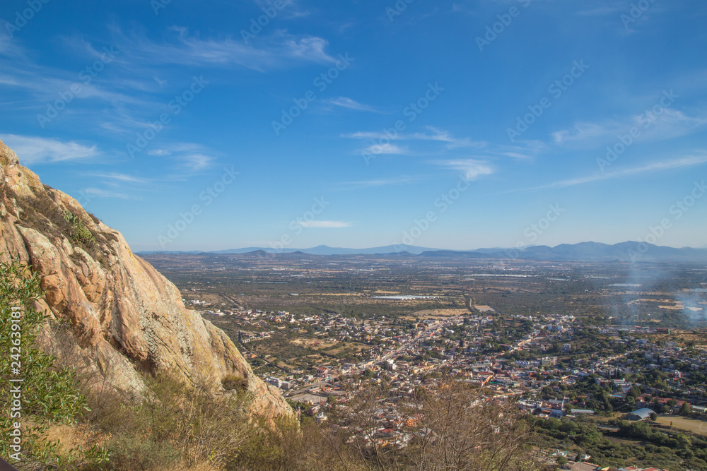 PEÑA DE BERNAL- is a monolith in the Queretaro state of Mexico. - PEÑA DE BERNAL- is a monolith in the Queretaro state of Mexico. -
