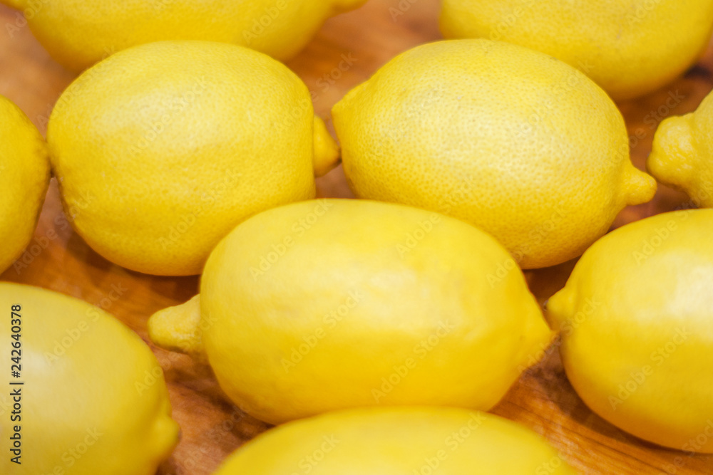 Ripe yellow lemons, background, texture Ripe yellow lemons, background, texture