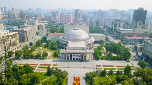 Novosibirsk State Academic Theater of Opera and Ballet. Russia, From Dron photo