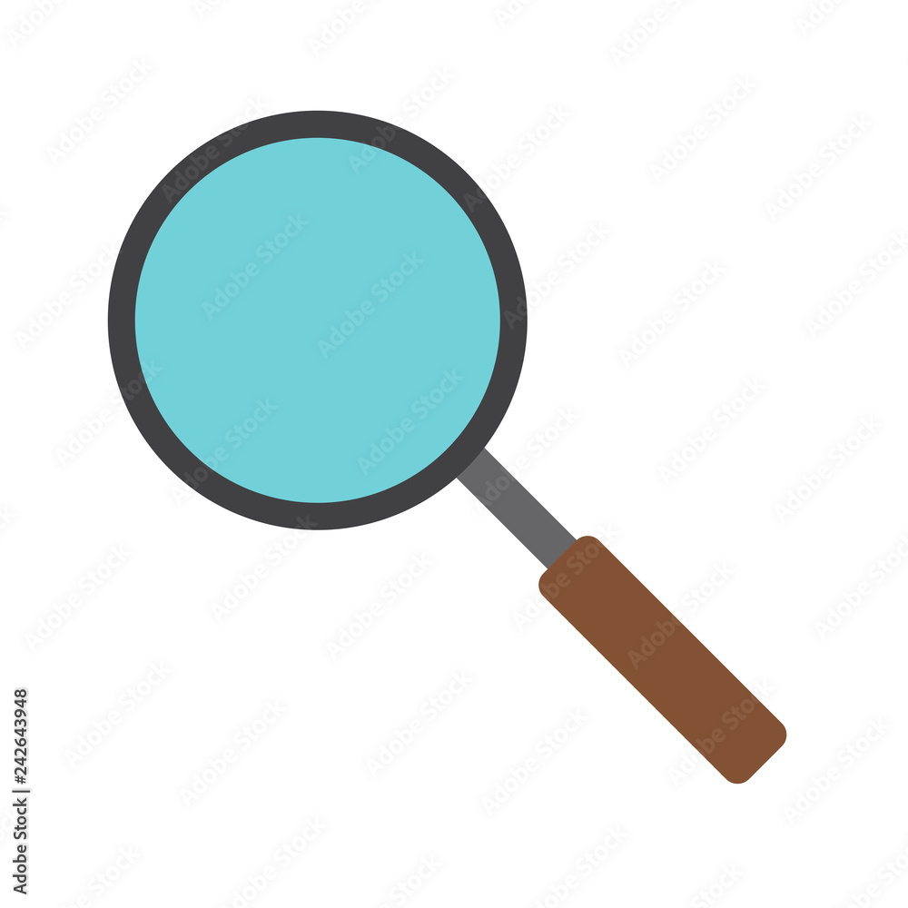 Magnifying glass vector icon Magnifying glass vector icon